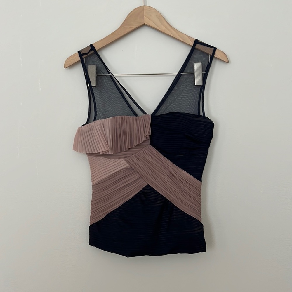 BCBG Max Azria mesh top size 2